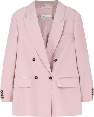 Max Mara Palanca Blazer - Dames - Blazers - Roze - M - Leer - Jassen