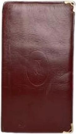 Cartier Pre-owned Vintage ID Holder - Dames - Vintage Accessoires - Rood - ONE Size - Leer - Vintage