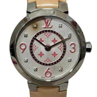 Louis Vuitton Pre-owned Vintage Polshorloge - Dames - Pre-owned - Wit - Maat: ONE Size Leer