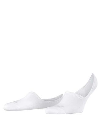 Falke Step Cotton High Cut No Show Socks in White at Nordstrom, Size Medium
