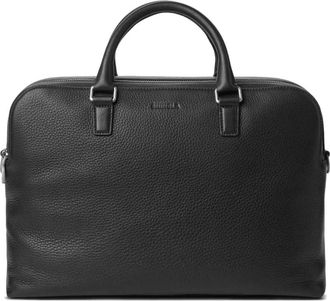 Shinola leather top-handle briefcase - men - Leather - OS - Black