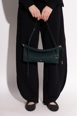 Alaia Shoulder Bag Le Click East West Medium, Womens, Green