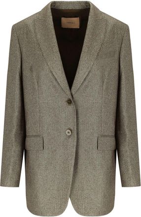 Twinset Beige Single-Breasted Blazer