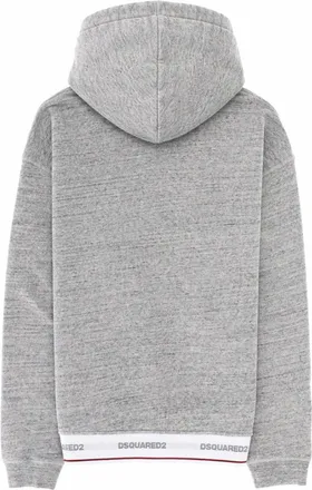 Dsquared2 Logo-Embroidered Cotton Sweatshirt - Gray