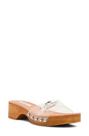 Steve Madden Fredi Platform Slide Sandal in Clear at Nordstrom, Size 10