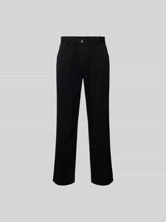 For&eacute;t Straight Fit Jeans mit elastischem Bund in Black, Gr&ouml;&szlig;e XL
