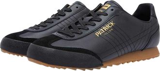 Patrick Mens Villan Leather Trainers (Black) - Size UK 10