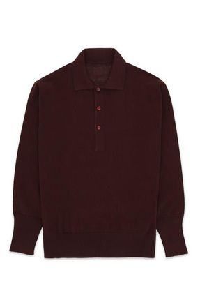 Fortela Kenneth Cashmere Polo in Brown at Nordstrom, Size X-Large Eu