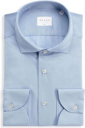 Xacus Tailor Fit Actief Shirt - Blauw - Heren - Zakelijke Overhemden - Blauw - L - Overhemden