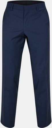 HUGO BOSS Hugo Mens Genius Solid Patterned Straight Chinos in Dark Blue - Size 38W/32L