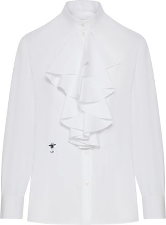 Dior BLOUSE WITH RUFFLED NECKLINE - Christian Dior - Woman