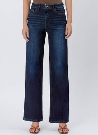 Flying Monkey 90s Vintage Super High Rise Jeans In Dark Denim