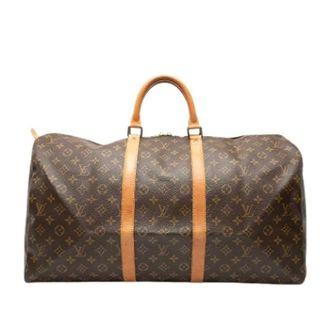Louis Vuitton Pre-owned Weekend Bags, female, Brown, Size: ONE SIZE Pre-owned Keepall 55