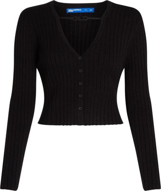 Karl Lagerfeld Cardigan crop - Nero