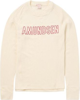 Amundsen & Scott Heros Hide Crew Neck Womens in Natural/logo at Nordstrom, Size X-Small Eu