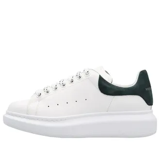 Alexander McQueen (WMNS) Alexander McQueen Oversized Low-Top Sneakers White Dark Green 718139WIBN28936