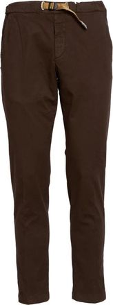 White Sand Slim-fit broek - Heren - Slim Fit Broeken - Bruin - XL - Broeken