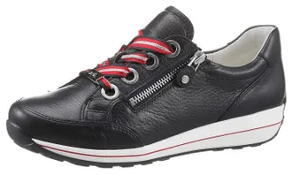 Ara Sneaker ARA OSAKA, Damen, Gr. 4,5 (37,5), blau (dunkelblau), Leder, Schuhe Sneaker, Freizeitschuh, Halbschuh, Schn&uuml;rschuh in bequemer Schuhweite G