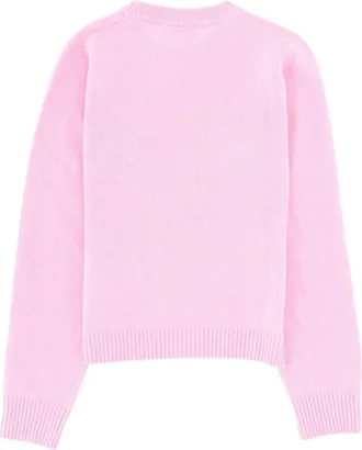 Ganni Wool Jersey Sweater - Pink
