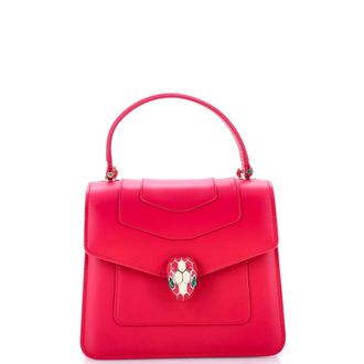 Bulgari Serpenti Forever Top Handle Bag Leather Small