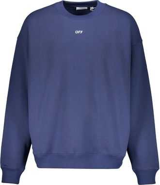 Off-white Crewneck Sweatshirt - Heren - Sweatshirts - Blauw - XL - Katoen - Hoodies & sweatvesten