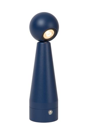 Lucide L&aacute;mpara de mesa de aluminio con 1 led integrado, azul