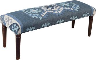 LR Home Lr Home Sedona Traditional Geometric Handmade Accent Bench