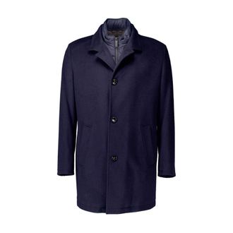 Bugatti Wolmixjas met vest - Heren - Mantel - Blauw - XL - Wol - Jassen