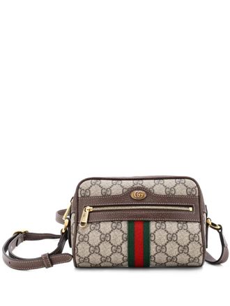 Gucci Ophidia Shoulder Bag GG Coated Canvas Mini crossbody bag - Brown