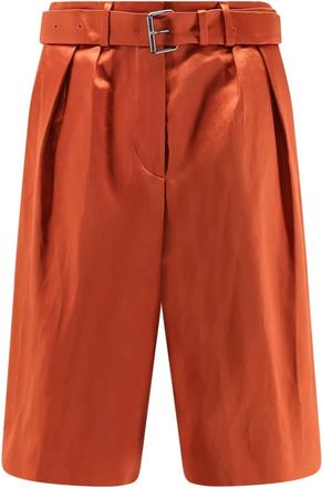 Dries Van Noten Casual Shorts - Dames - Korte Broeken - Oranje - XS - Katoen - Korte Broeken