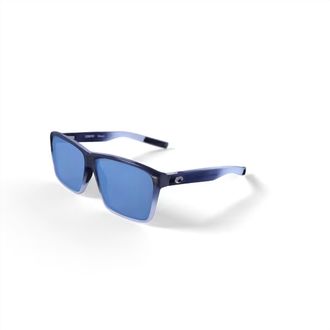 Costa Unisex Rincon Polarized Sunglasses In Matte Deep Blue Fade Blue Mirror