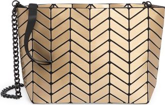 Patrizia Luca Chevron Convertible Clutch in Shiny Gold at Nordstrom Rack
