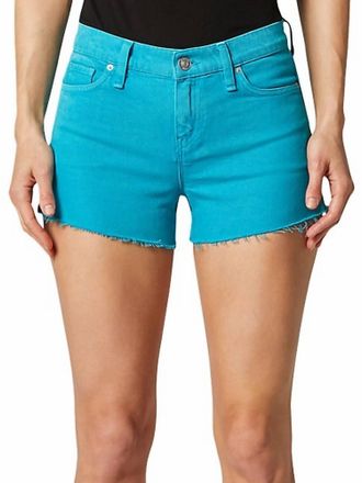 Hudson Gemma Mid-Rise Cut-Off Denim Short In Blue Daisy