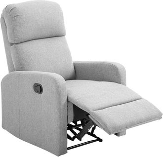 HOMCOM Poltrona Moderna e Imbottita con Seduta Traspirante Grigia - Homcom