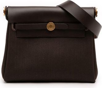 Herm&egrave;s Pre-owned Hermes Military Toile and Vache Hunter Herbag Zip 20 Ladies JX45BD5FKGO7EZYA