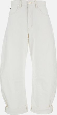 Frame Denim White Bubble Jeans