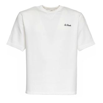 MC2 Saint Barth T-Shirts, male, White, Size: XL Crewneck Short-Sleeve Sweatshirt