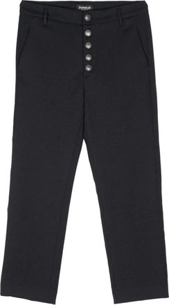 Dondup Nima Broeken - Dames - Slim Fit Broeken - Zwart - W26 - Wol - Broeken