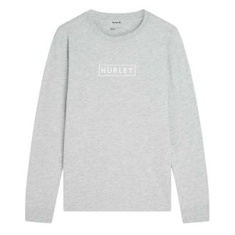 Hurley Hurley Heren Box Logo Regular T-Shirt (Grijs)
