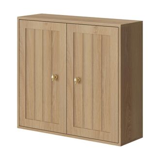 Urban Meuble Mueble de Ba&ntilde;o de Pared Roble 61cm - Armario con Estante Ajustable