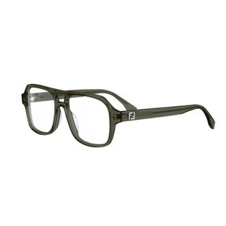 Fendi Glasses, unisex, Green, Size: 54 MM Stylish Model Womens Handbag