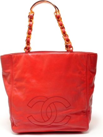 Chanel Red Color Tote Bag (Pre-Owned)