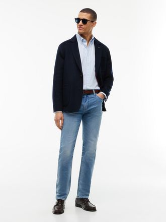 Tommy Hilfiger Mens THFlex Knit Denim Slim Jean - Light Medium Wash - 28W x 30L