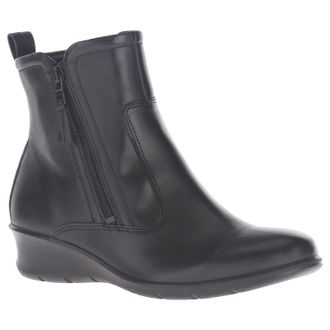 Ecco Ecco Felicia 217143 Leather Womens Ankle Boots - UK 7.5 - US 10-10.5 Women - EU 41 - Black - Size:UK 7.5