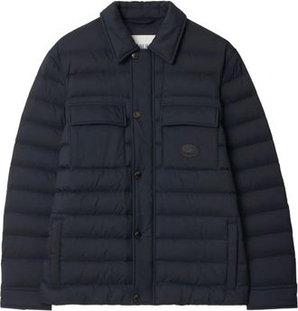 Burberry padded button-up jacket - men - Polyamide - S - Blue