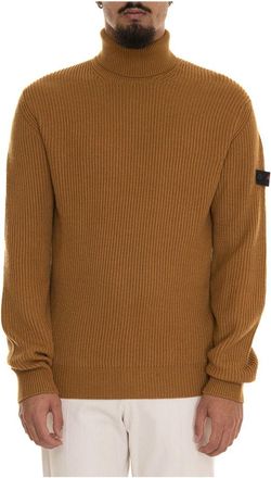 Peuterey Evros 01 Turtleneck pullover - Heren - Coltruien - Geel - 2XL - Wol - Truien & Vesten