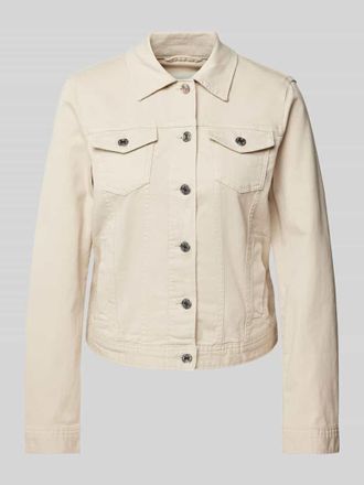 Tom Tailor Regular Fit Jeansjacke mit Baumwollanteil in Beige, Gr&ouml;&szlig;e XS