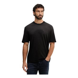 A|X Armani Exchange Geborduurd T-shirt - Heren - T-shirts - Zwart - XL - Katoen - Tops