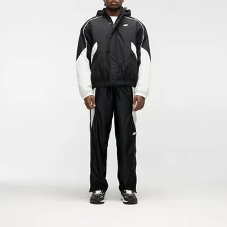 New Balance Uomo Basketball Padded Jacket in Nero, Nylon Intrecciato, Taglia XL