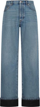 Dior Wide Jeans, male, Blue, Size: W30 Cannage Jeans